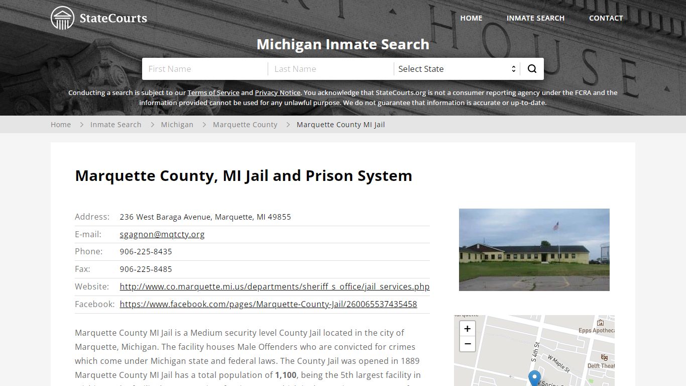 Marquette County MI Jail Inmate Records Search, Michigan ...