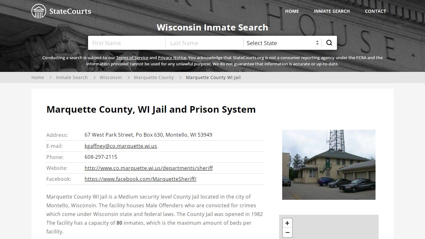 Marquette County WI Jail Inmate Records Search, Wisconsin ...
